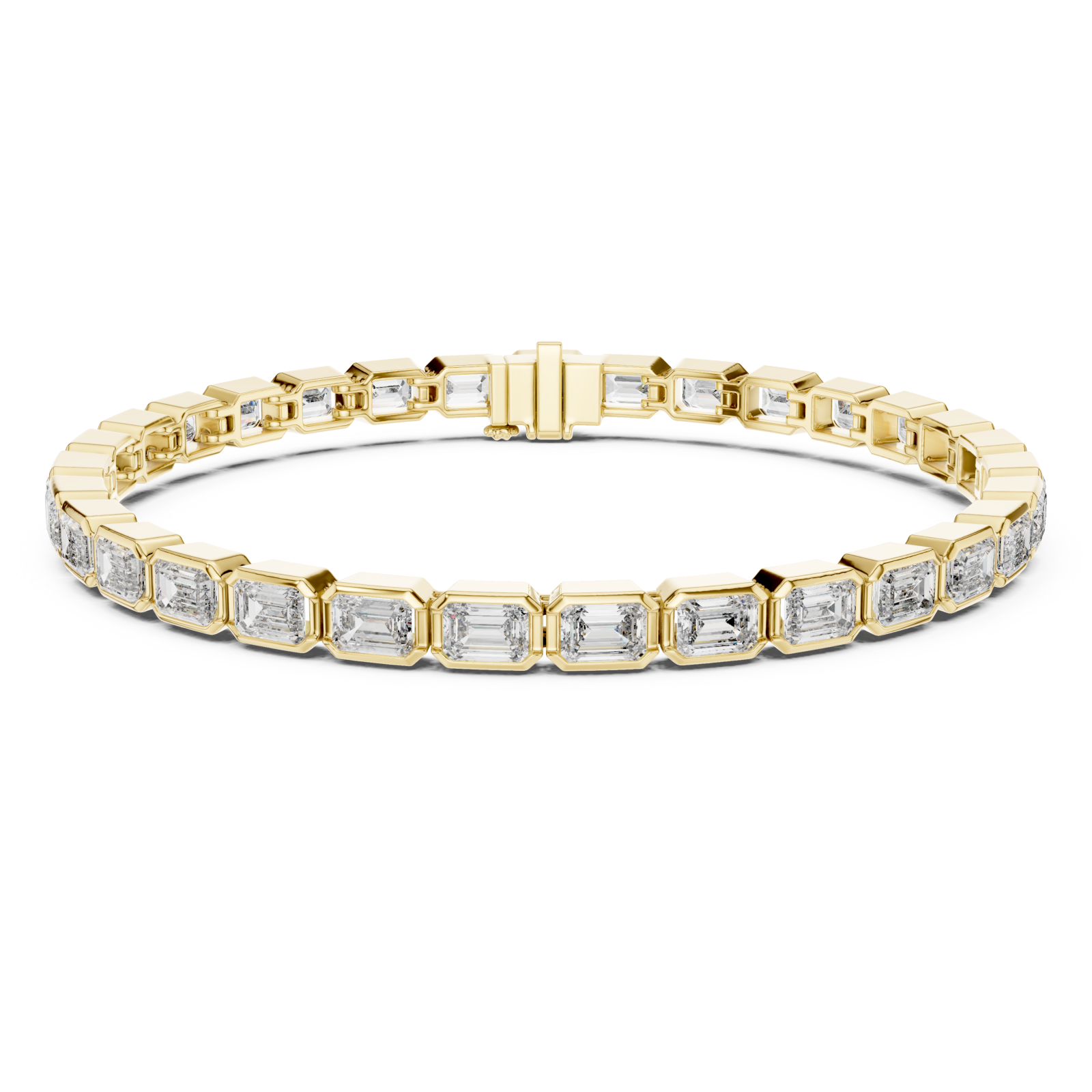 Gold Cascade Radiance Circle Bracelet Right View