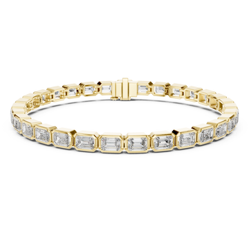 Gold Cascade Radiance Circle Bracelet Right View