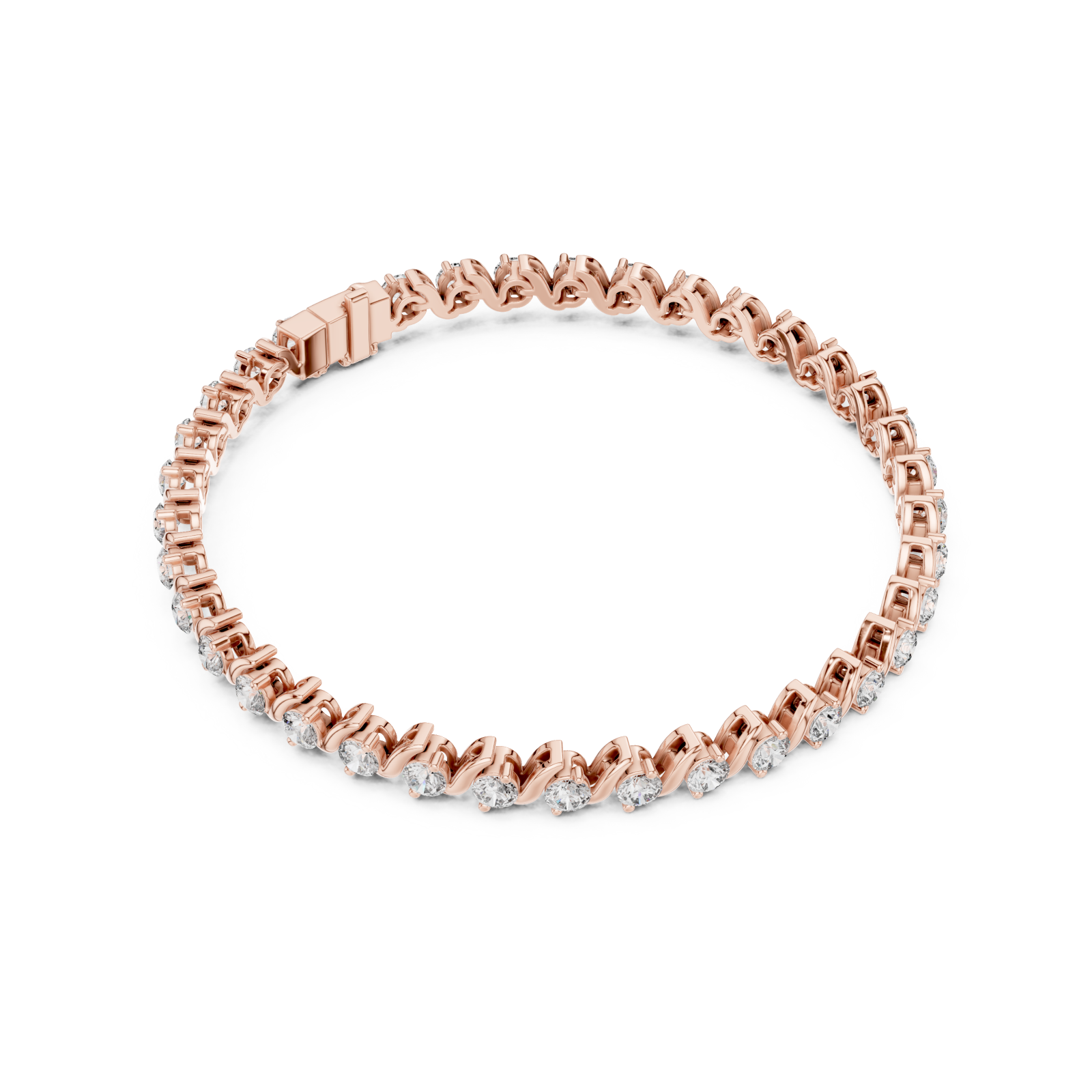  Rose Gold Celestial Whisper Bracelet Front View