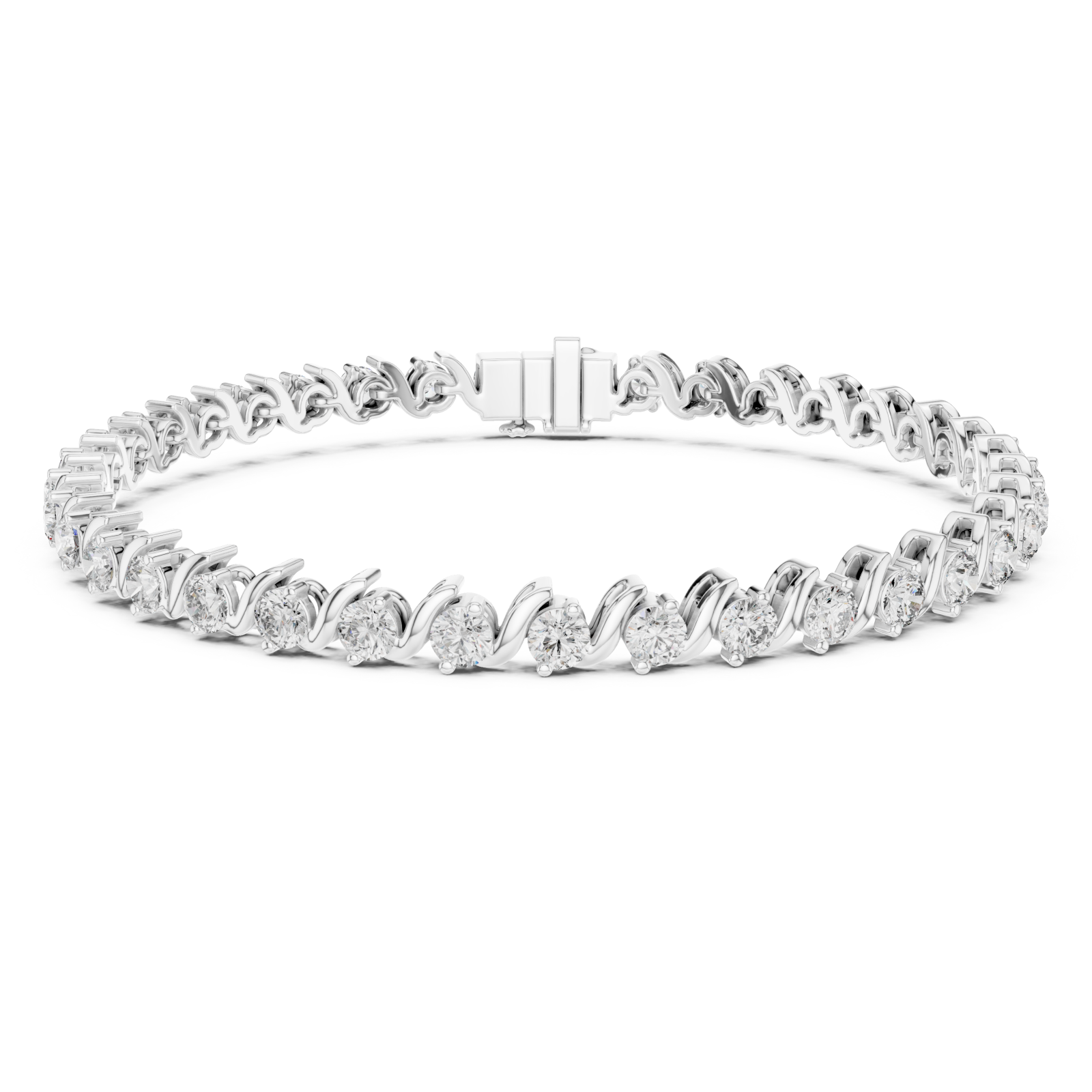  White Gold Celestial Whisper Bracelet Right View