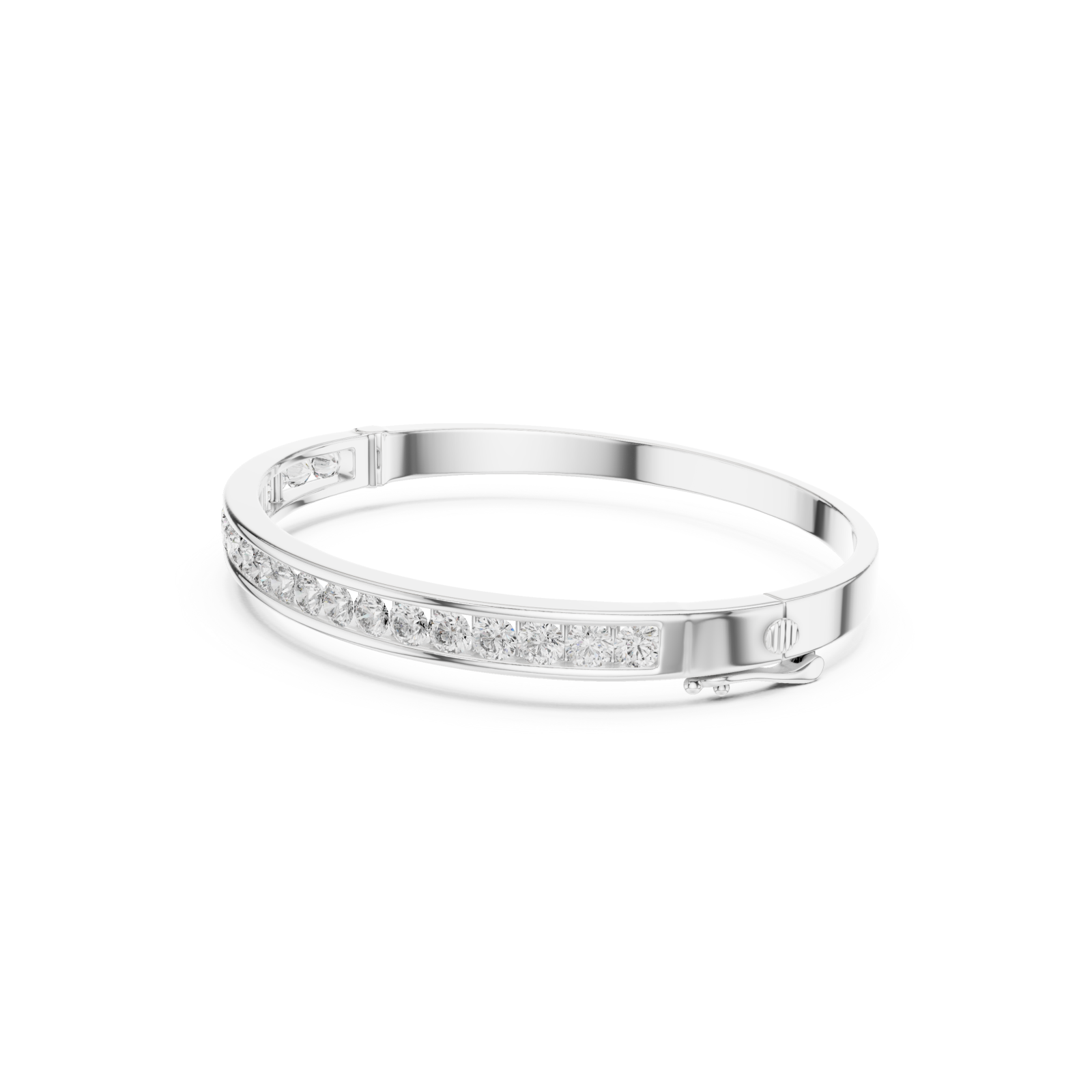  White Gold Radiant Embrace Aurora Bracelet Left View
