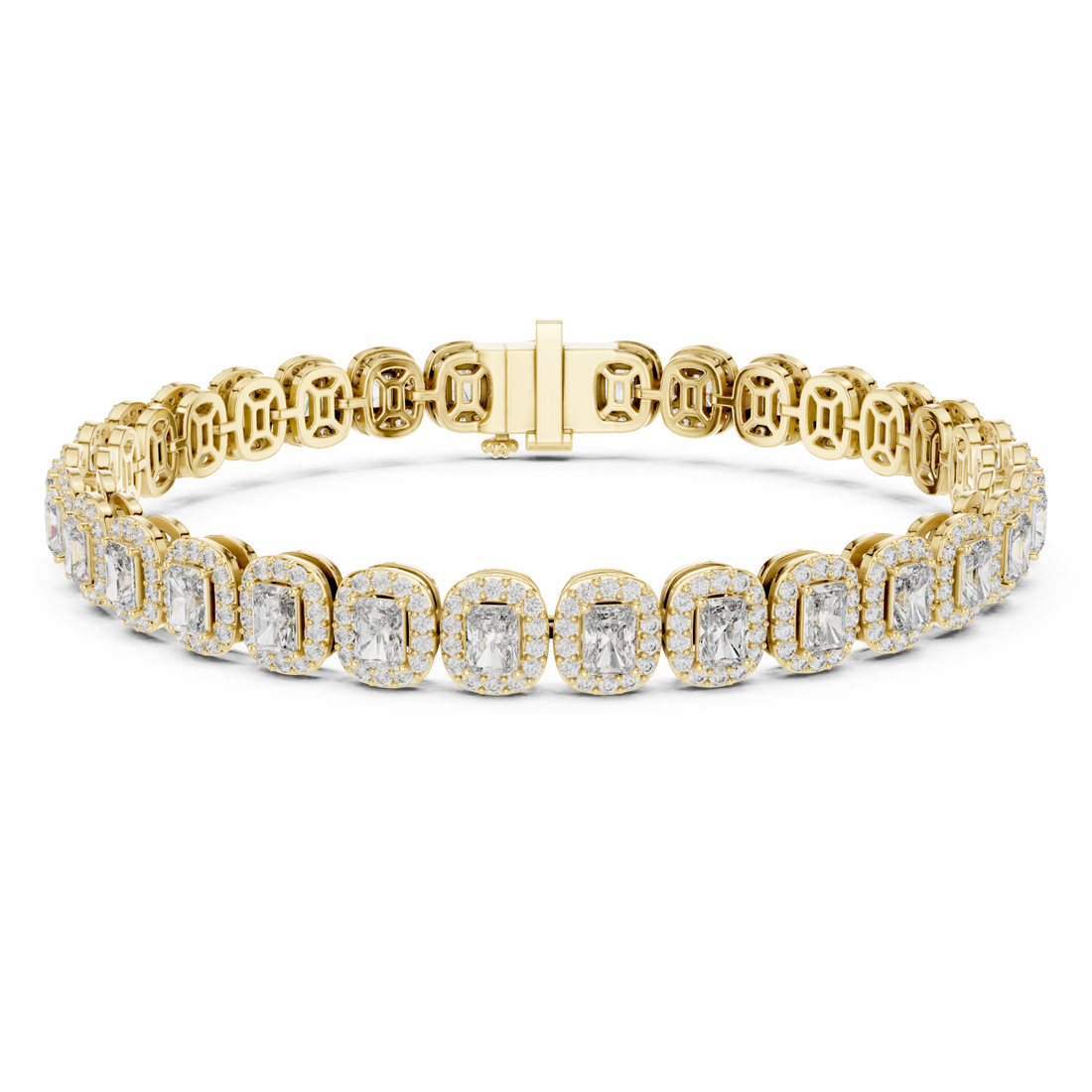 Gold Sculpted Whisper Signature Statement Flexi Bracelet Right View