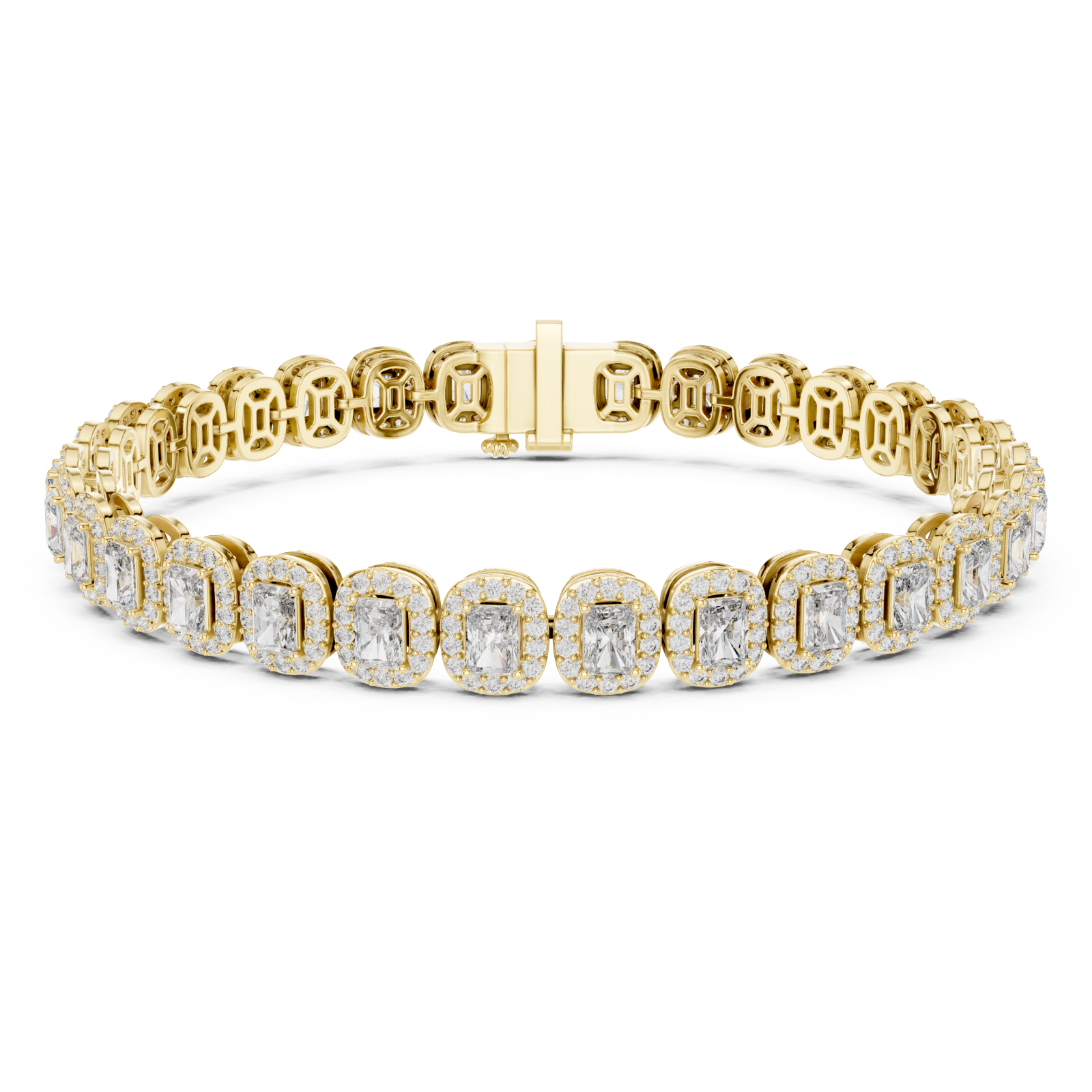 Gold Sculpted Whisper Signature Statement Flexi Bracelet Right View