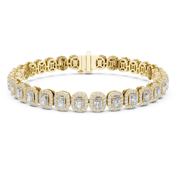 Gold Sculpted Whisper Signature Statement Flexi Bracelet Right View