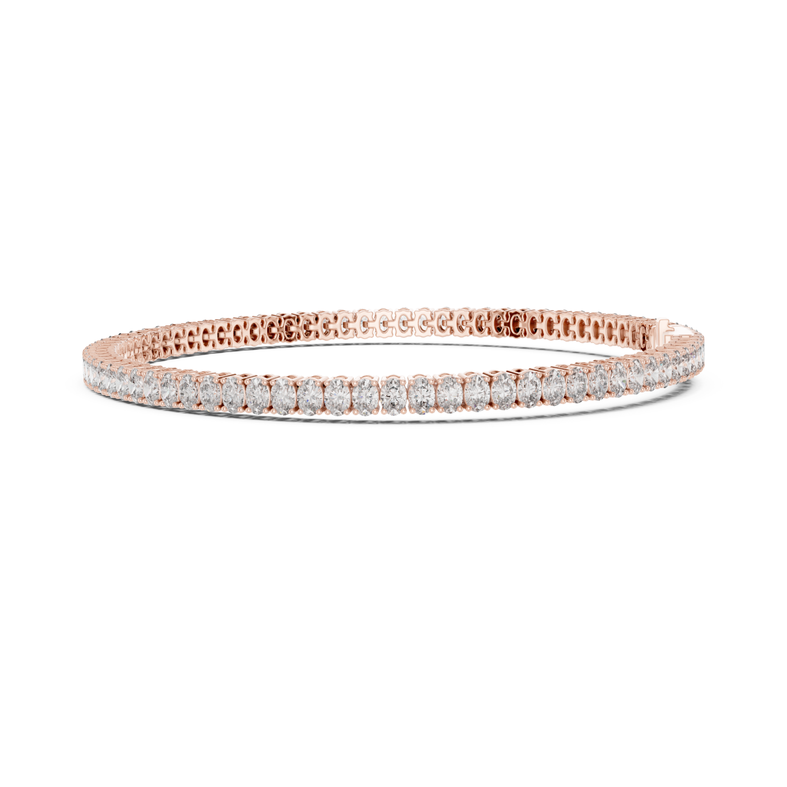  Rose Gold Signature Contour Bracelet Side View