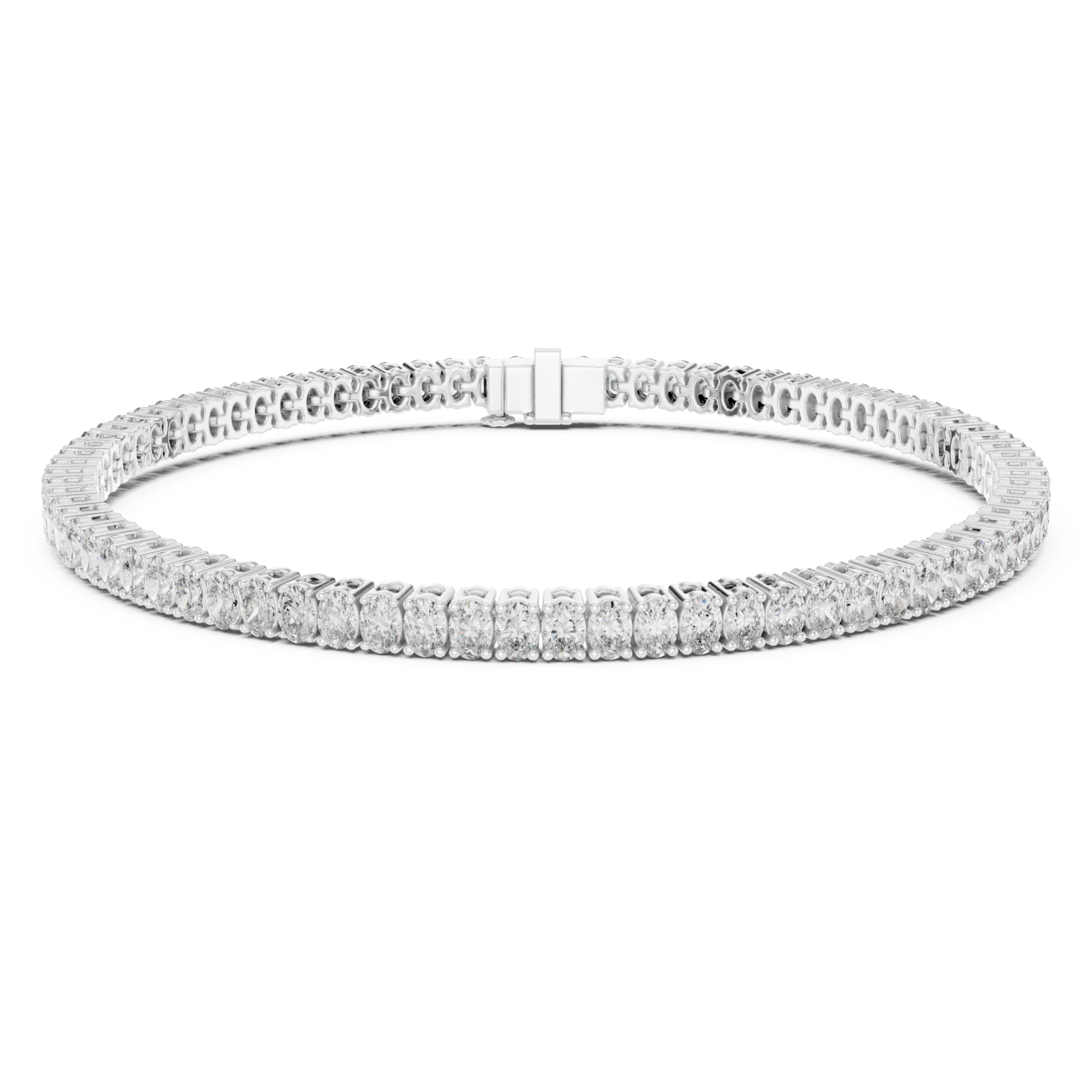  White Gold Signature Contour Bracelet Right View