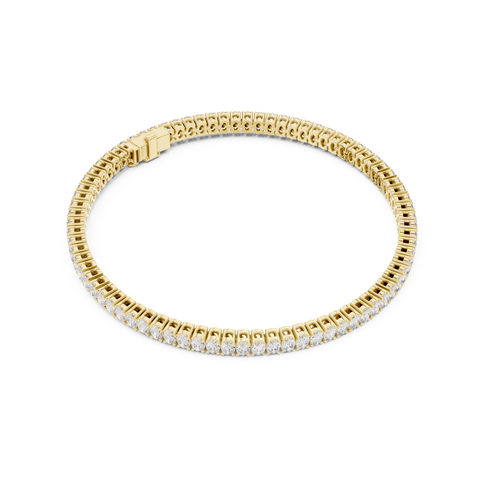  Gold Signature Contour Bracelet Front View