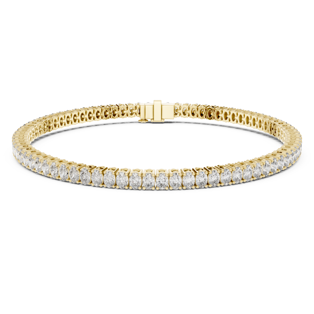 Gold Signature Contour Bracelet Right View