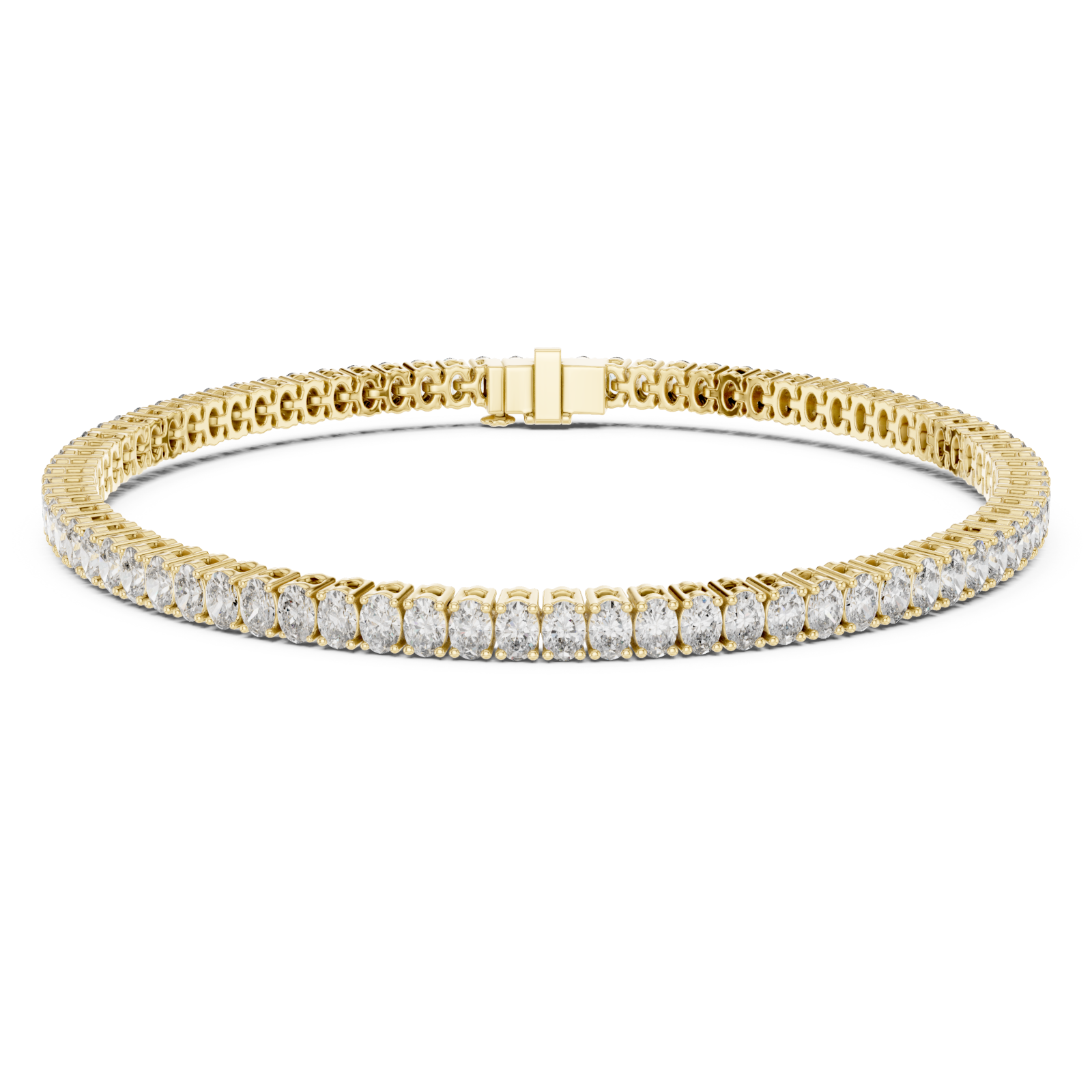 Gold Signature Contour Bracelet Right View