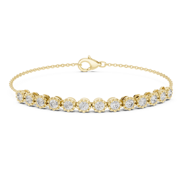 Gold Radiant Linked Elegance Bracelet Right View