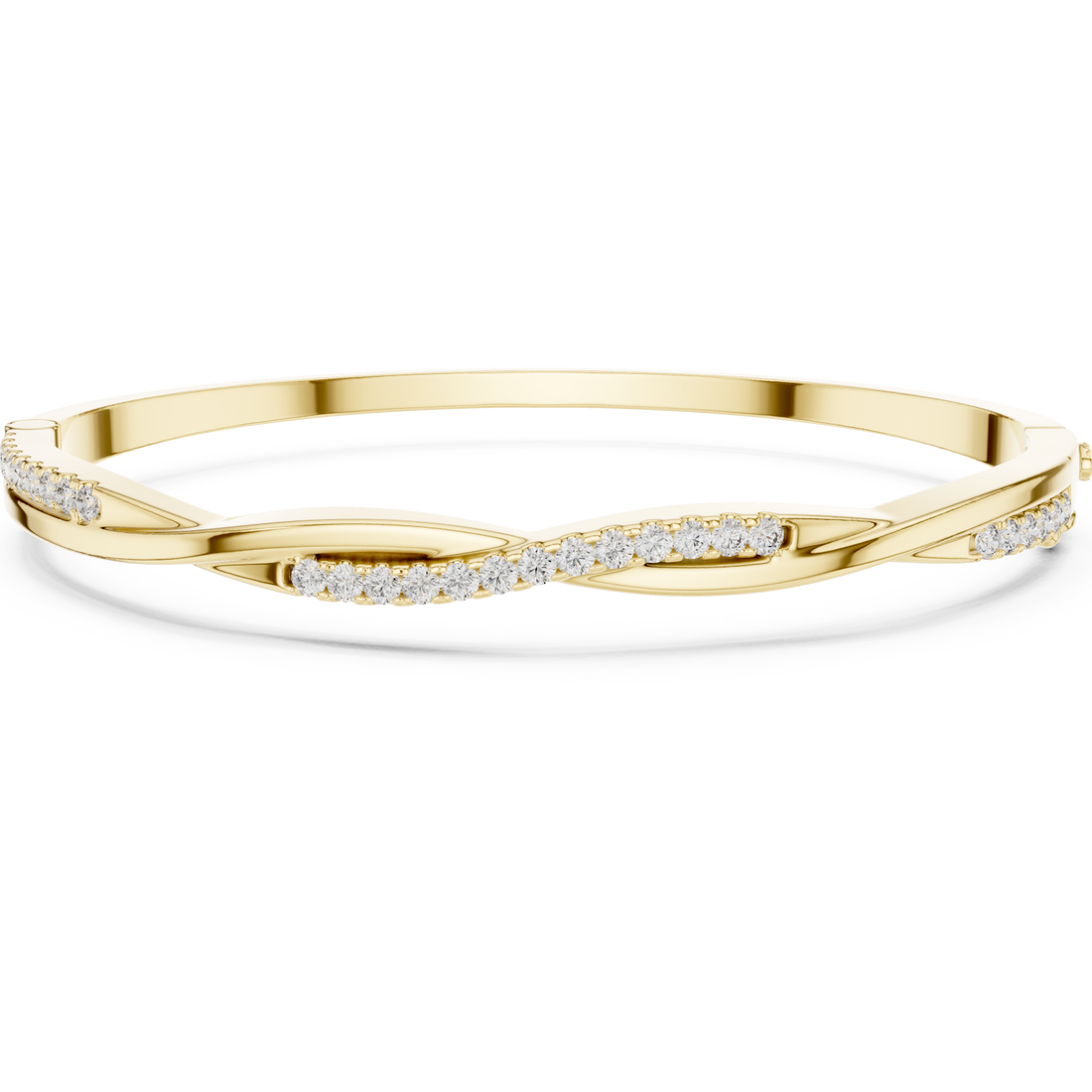 Gold Delicate Whirl Elegance Flex Bracelet Right View