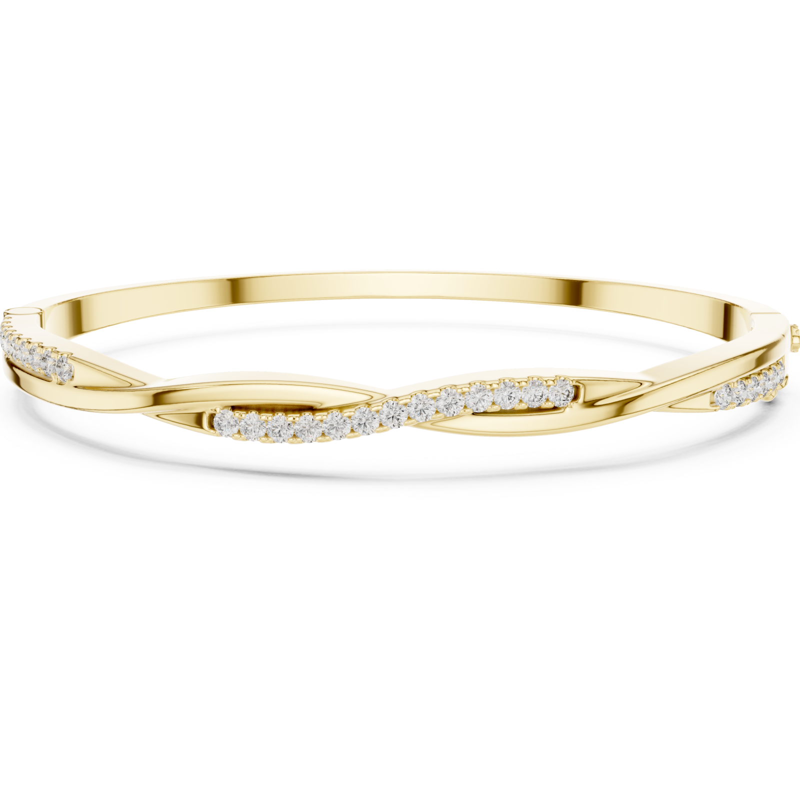 Gold Delicate Whirl Elegance Flex Bracelet Right View
