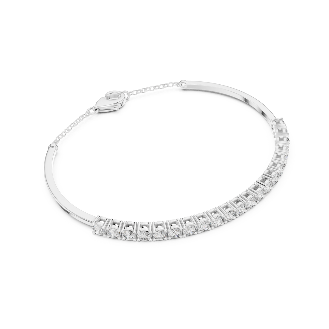  White Gold Eternal Whisper Symphony Flexi Bracelet Right View
