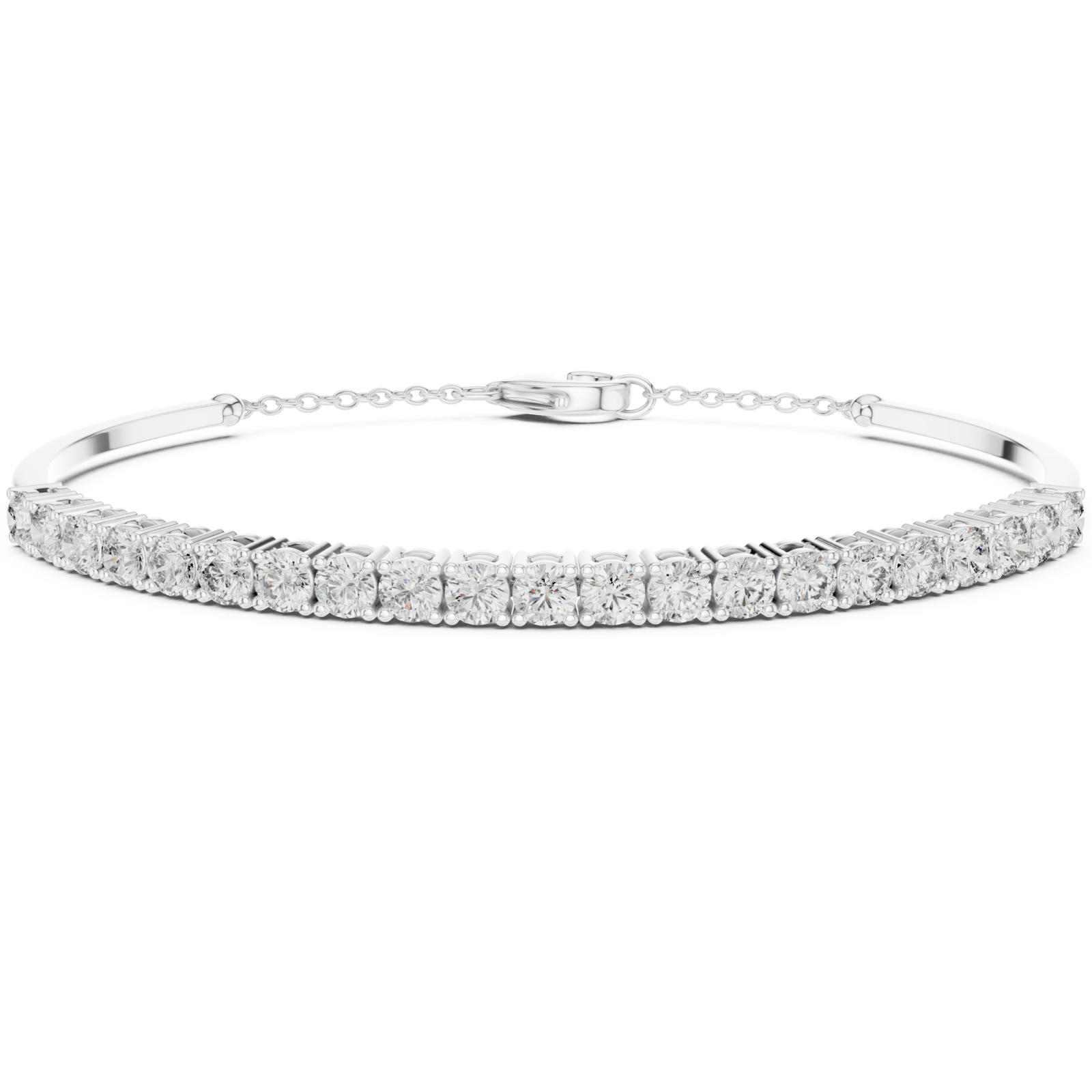  White Gold Eternal Whisper Symphony Flexi Bracelet Right View