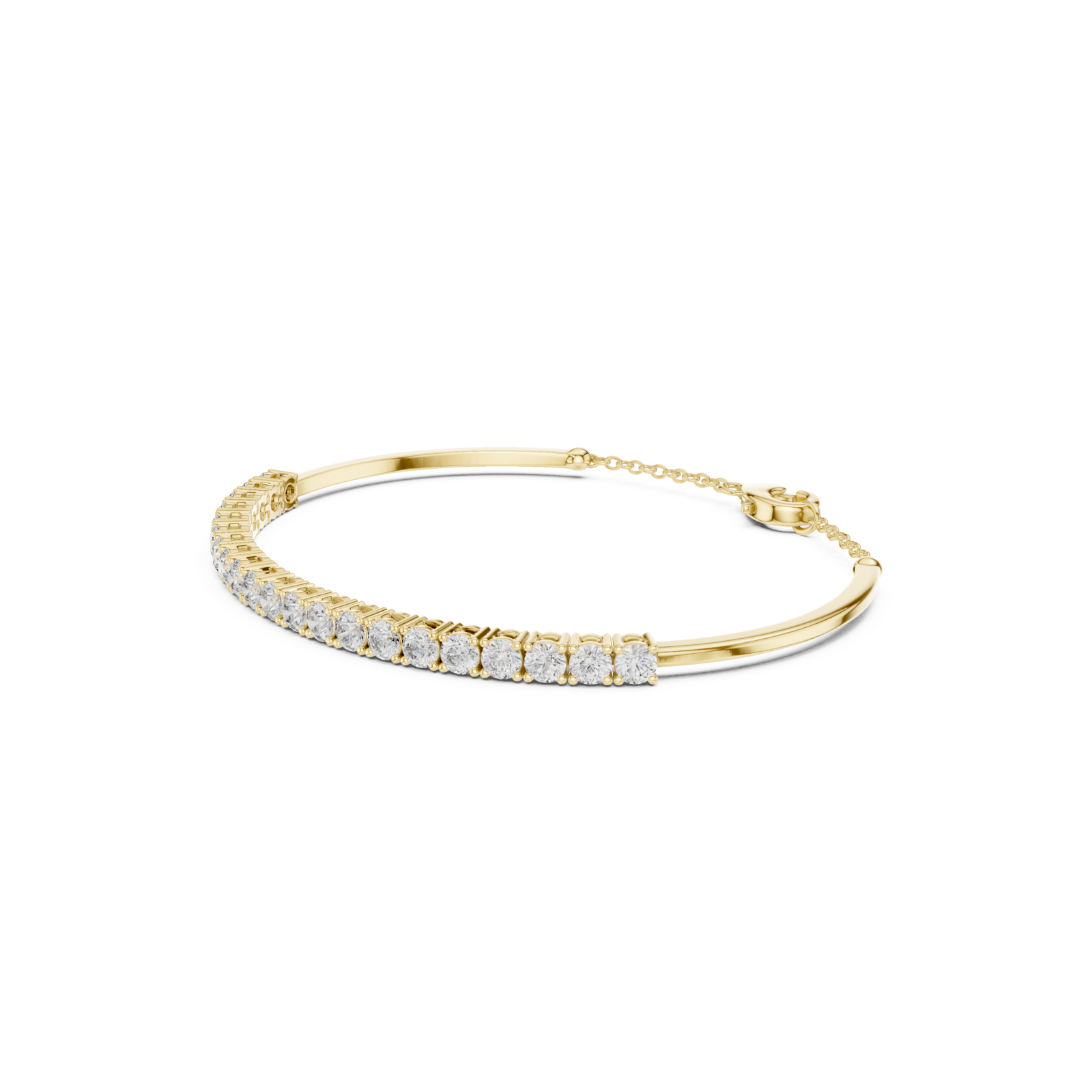  Gold Eternal Whisper Symphony Flexi Bracelet Left View