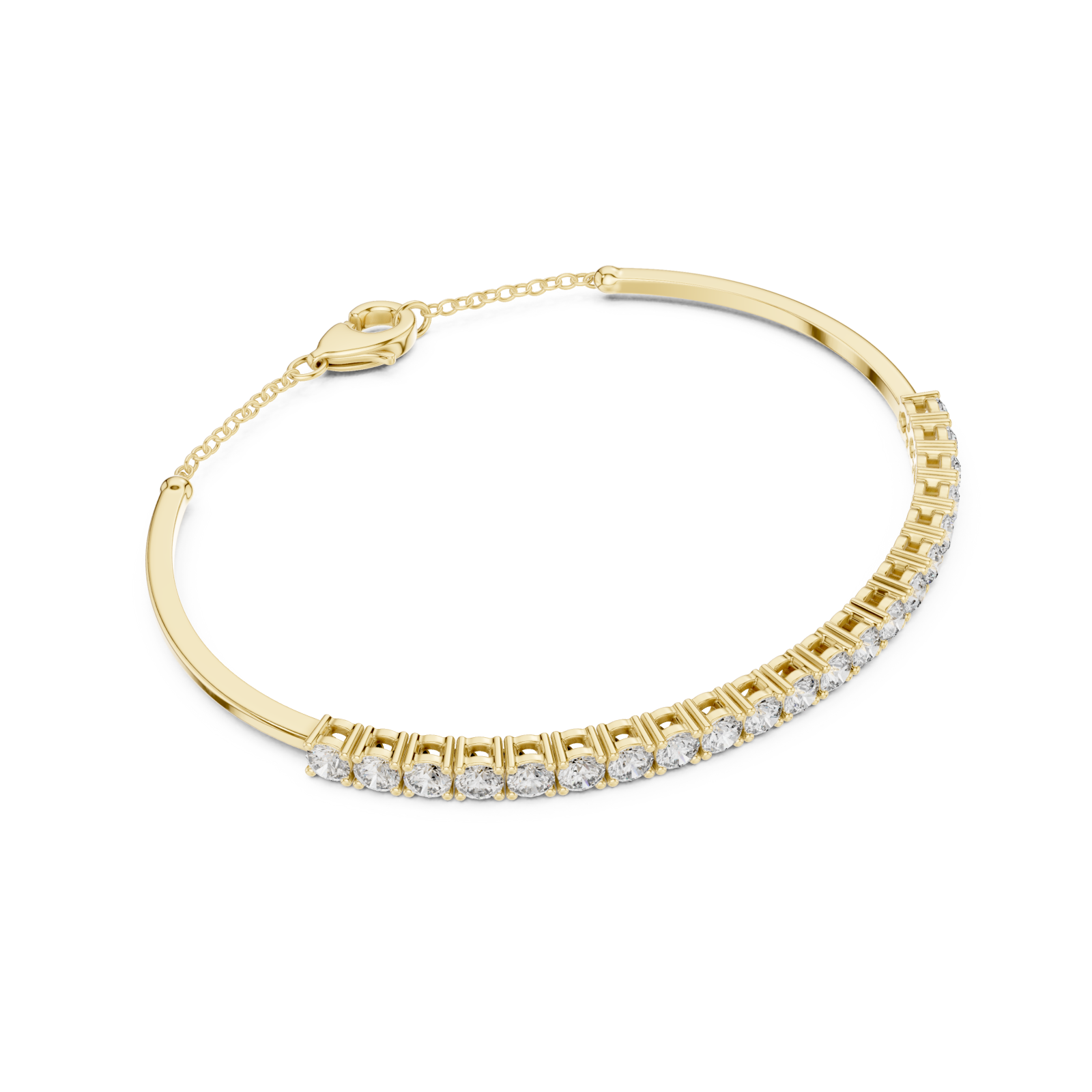  Gold Eternal Whisper Symphony Flexi Bracelet Front View
