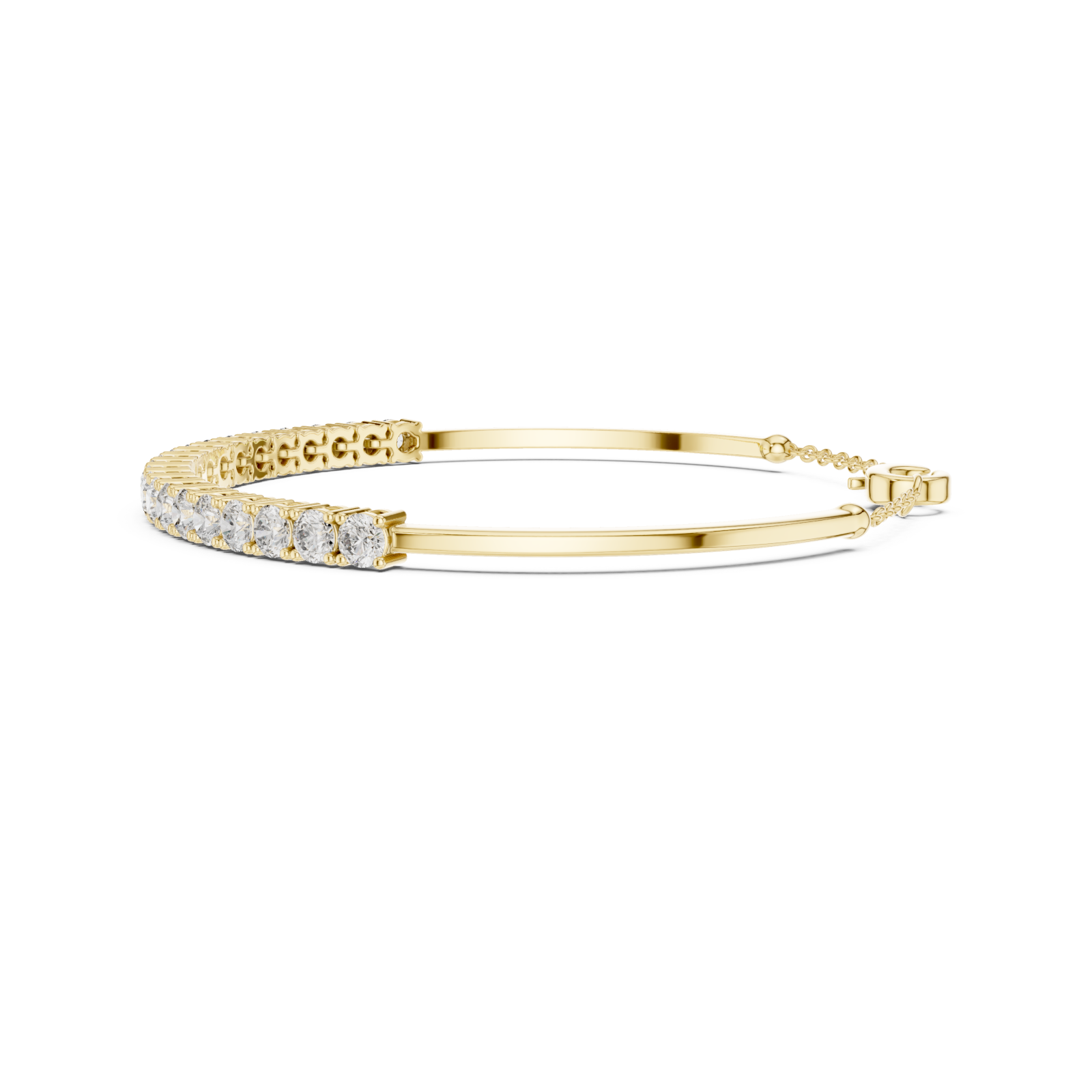  Gold Eternal Whisper Symphony Flexi Bracelet Side View