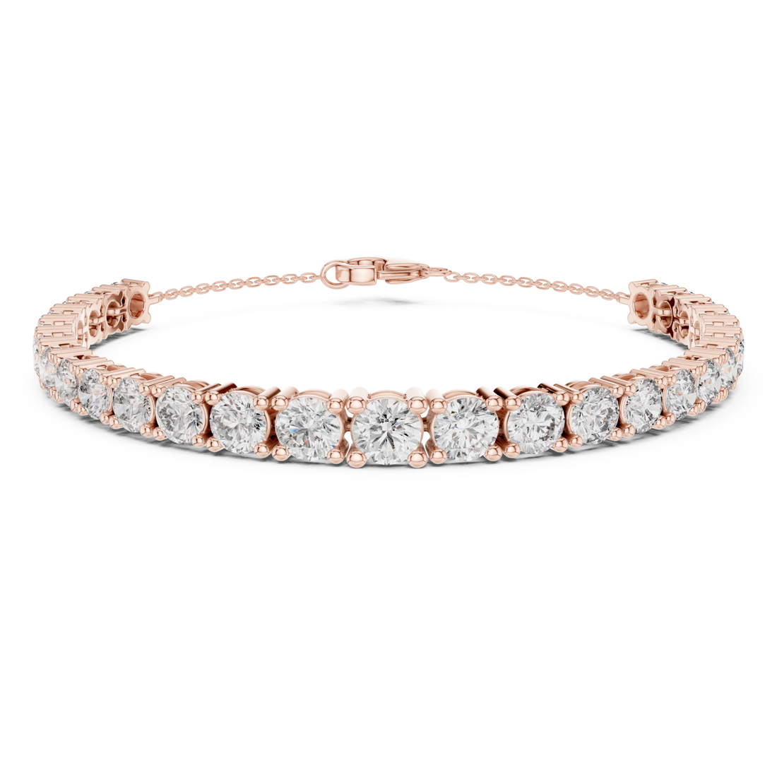  Rose Gold Azure Whisper Sparkle Contemporary Bracelet Right View