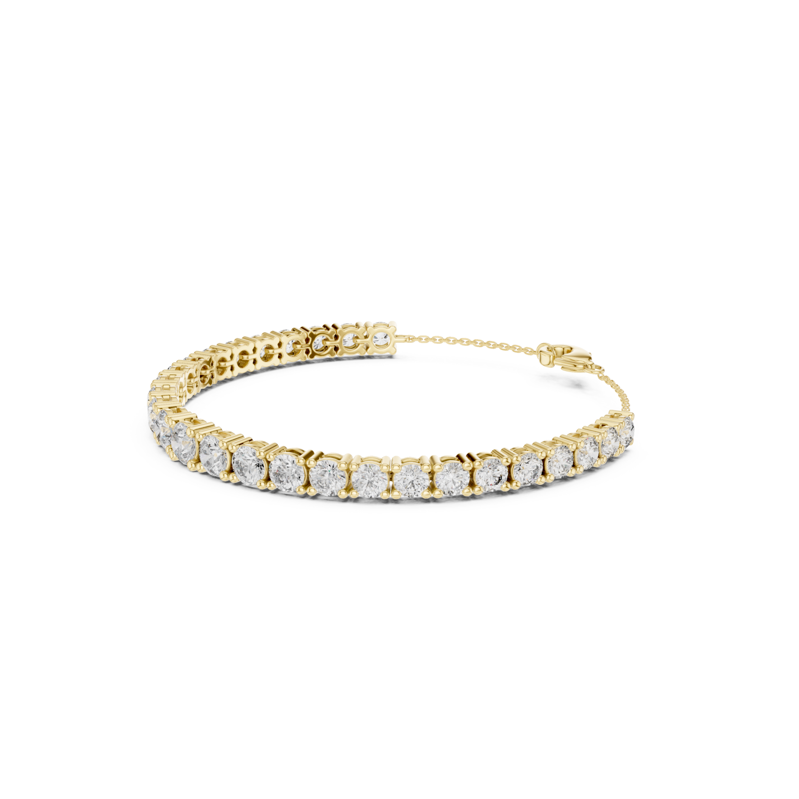  Gold Azure Whisper Sparkle Contemporary Bracelet Left View