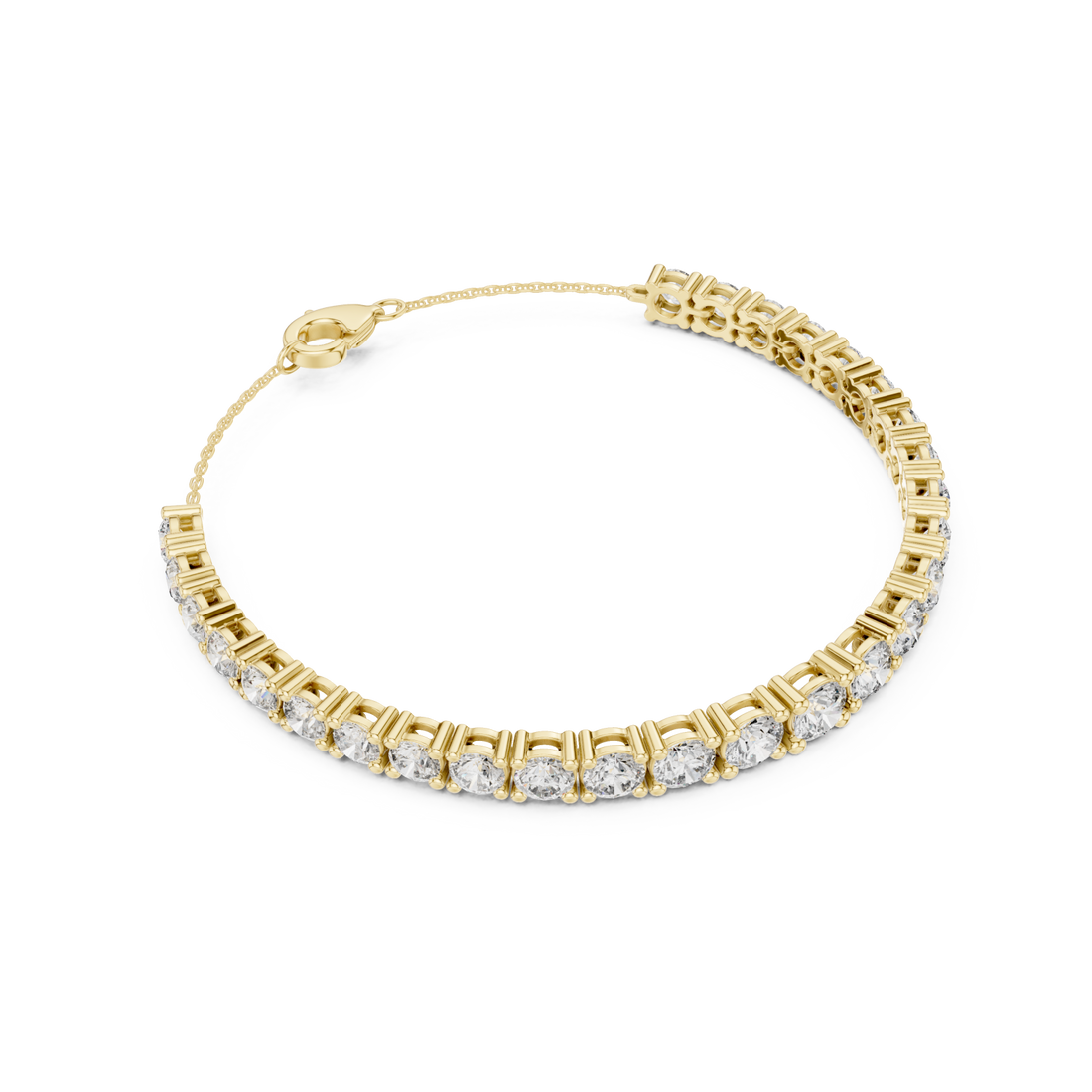 Gold Azure Whisper Sparkle Contemporary Bracelet Right View