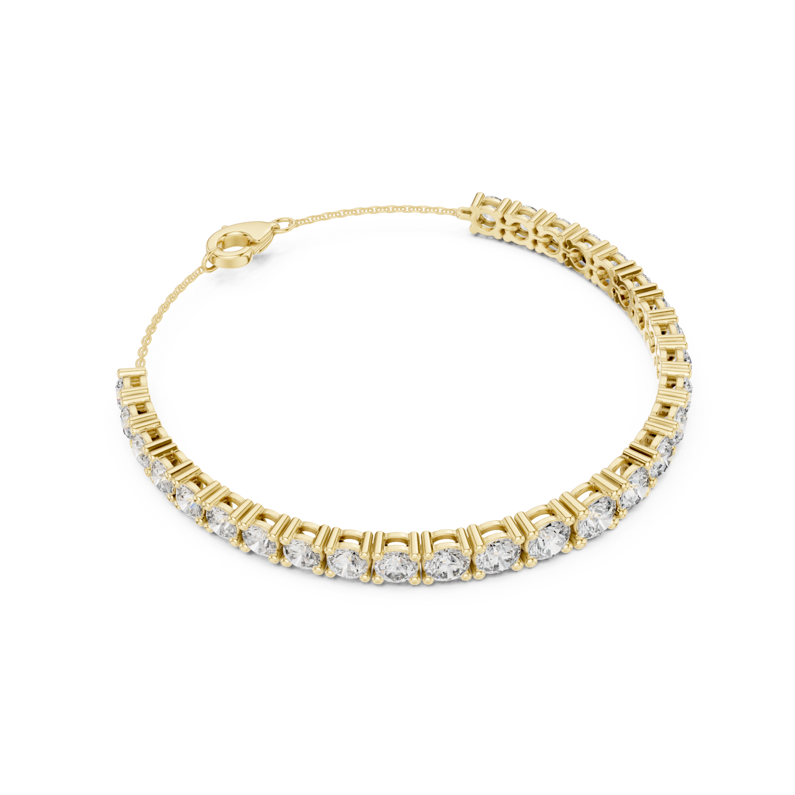  Gold Azure Whisper Sparkle Contemporary Bracelet Front View
