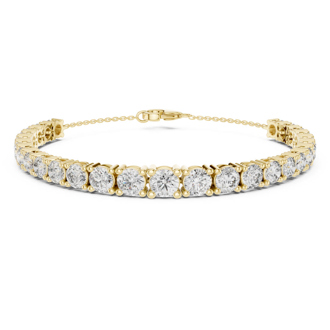 Gold Azure Whisper Sparkle Contemporary Bracelet Right View