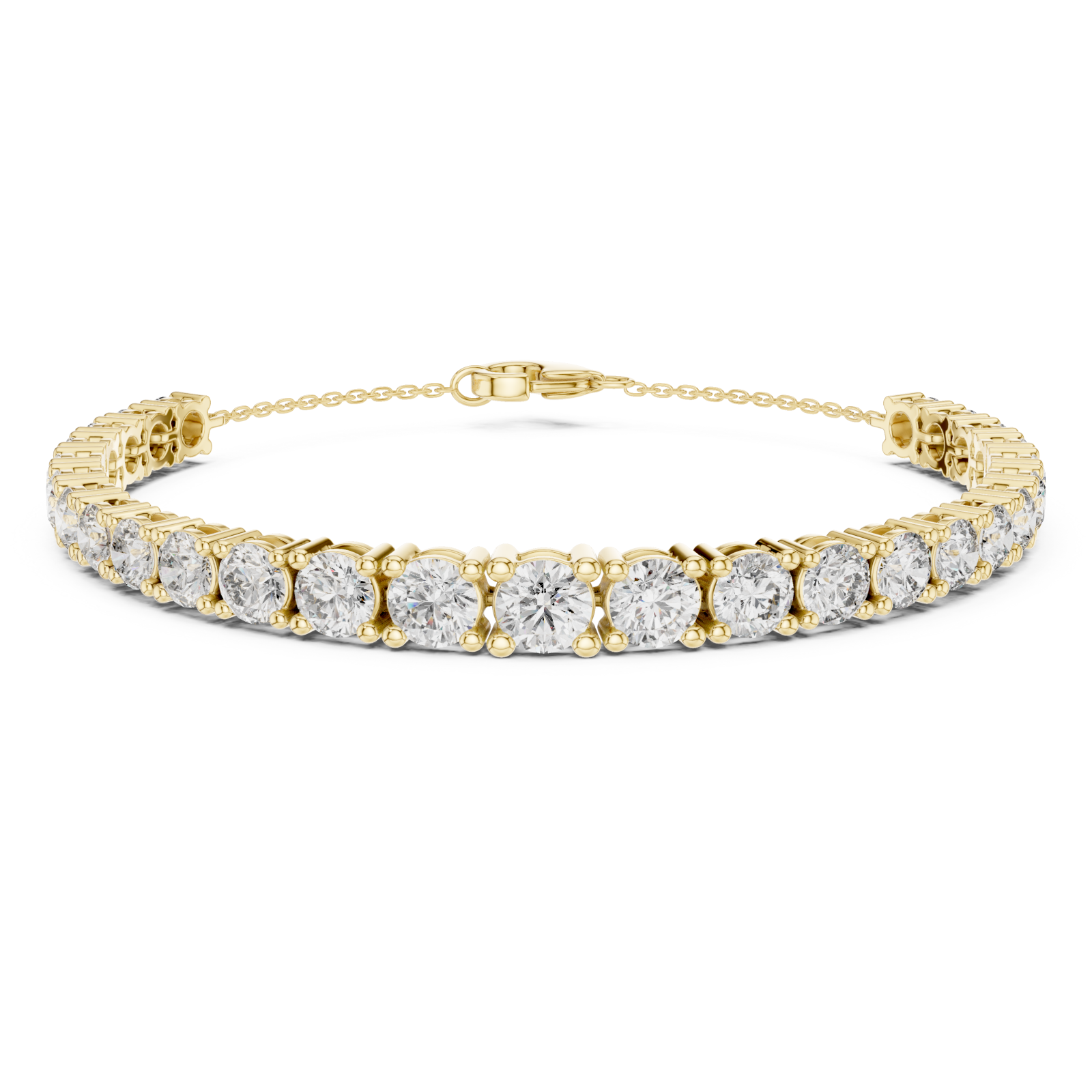Gold Azure Whisper Sparkle Contemporary Bracelet Right View