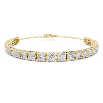 Gold Azure Whisper Sparkle Contemporary Bracelet Right View