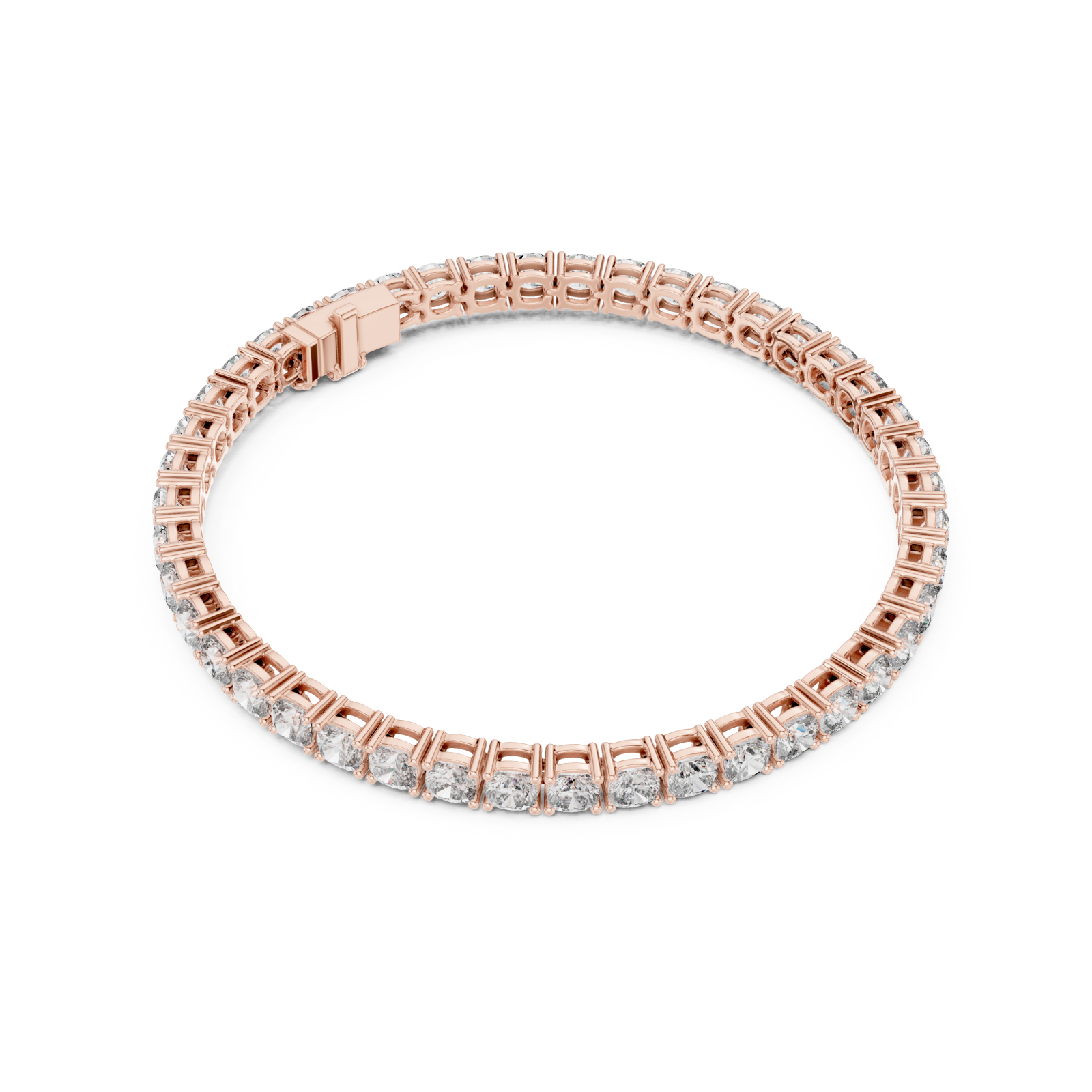  Rose Gold Velvet Embrace Signature Cuff Front View