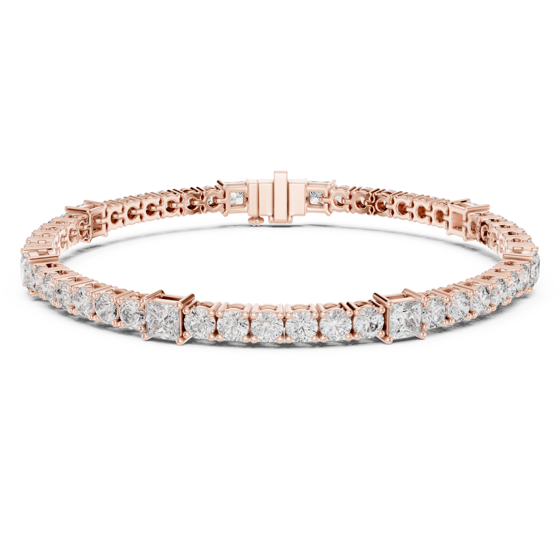  Rose Gold Celestial Harmony Tennis Bracelet Right View