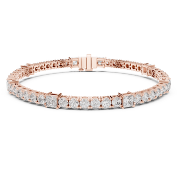  Rose Gold Celestial Harmony Tennis Bracelet Right View