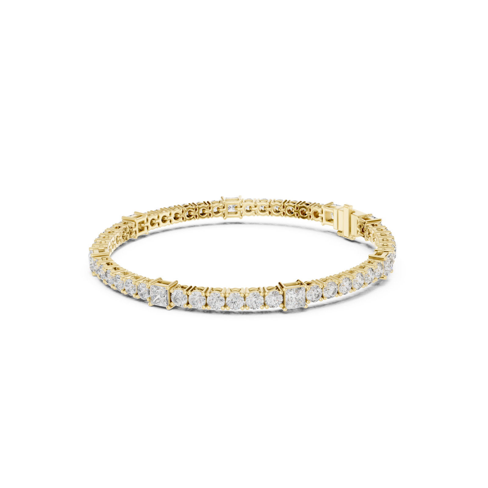  Gold Celestial Harmony Tennis Bracelet Left View