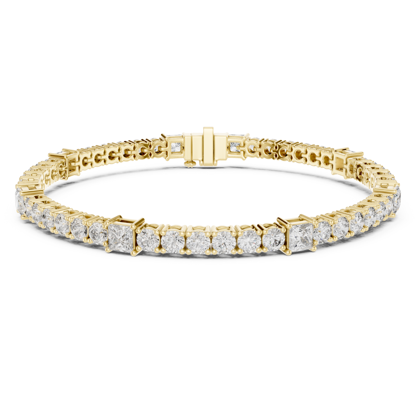 Gold Celestial Harmony Tennis Bracelet Right View