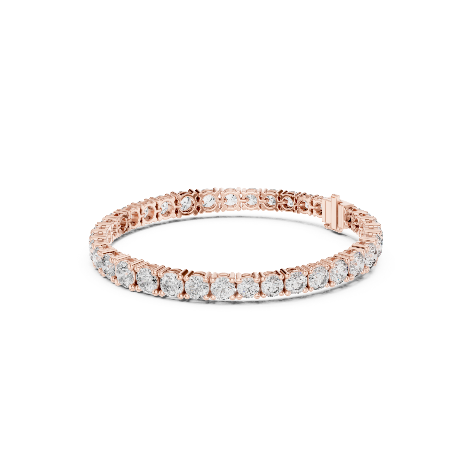  Rose Gold Luminous Classic Eternity Luxe Bracelet Left View