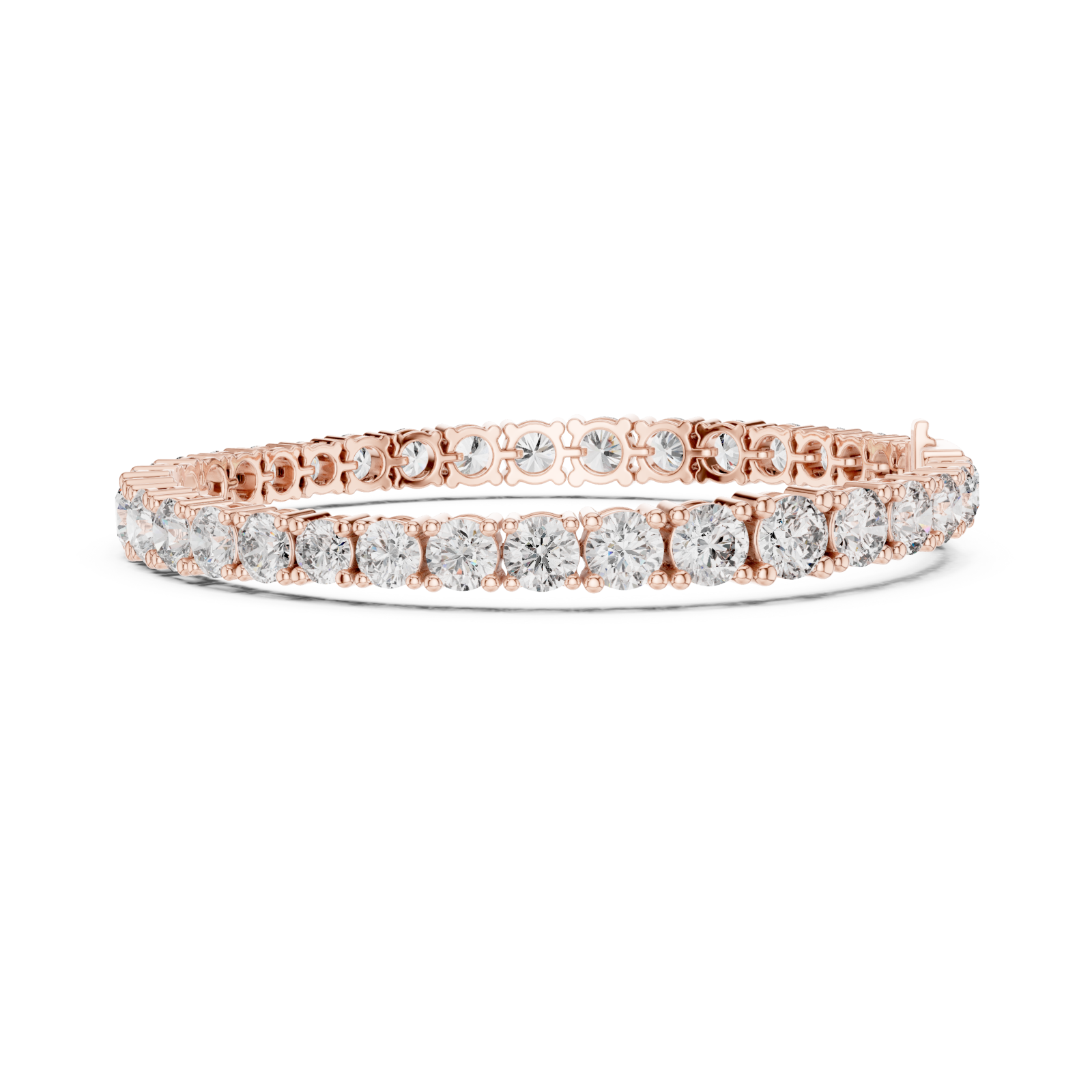  Rose Gold Luminous Classic Eternity Luxe Bracelet Side View