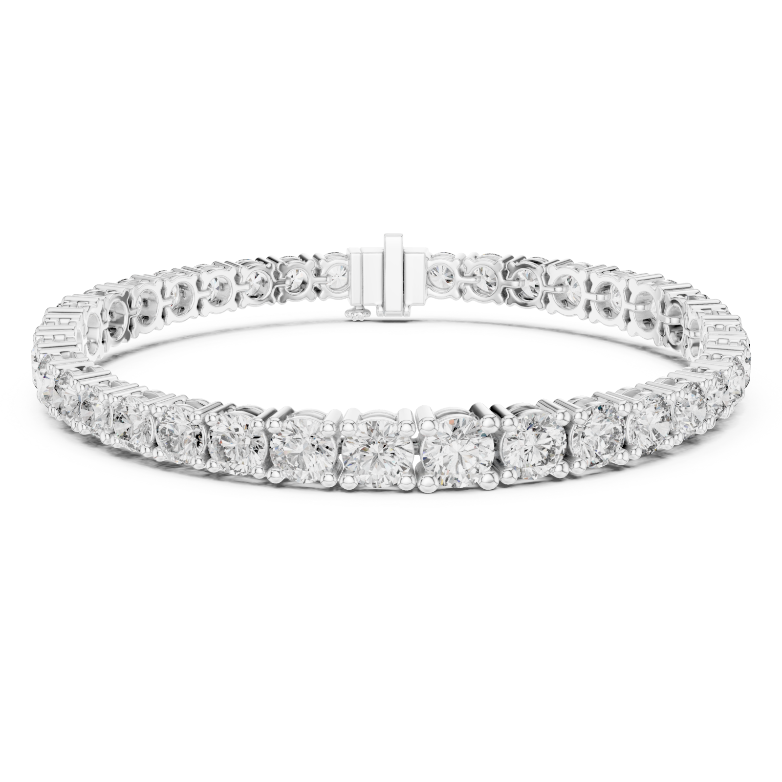  White Gold Luminous Classic Eternity Luxe Bracelet Right View