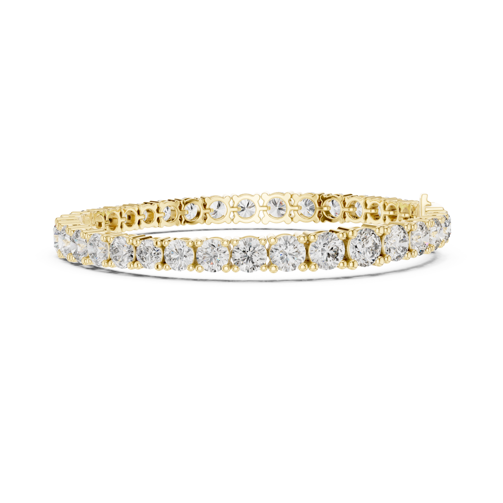  Gold Luminous Classic Eternity Luxe Bracelet Side View