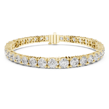 Gold Luminous Classic Eternity Luxe Bracelet Right View