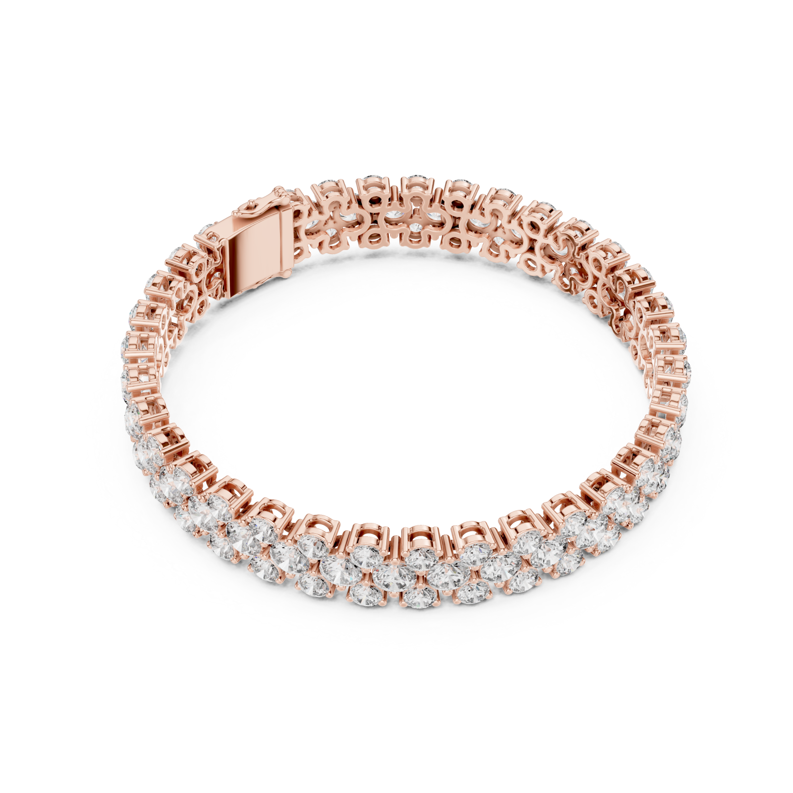  Rose Gold Opal Mist Radiant Bracelet Front View