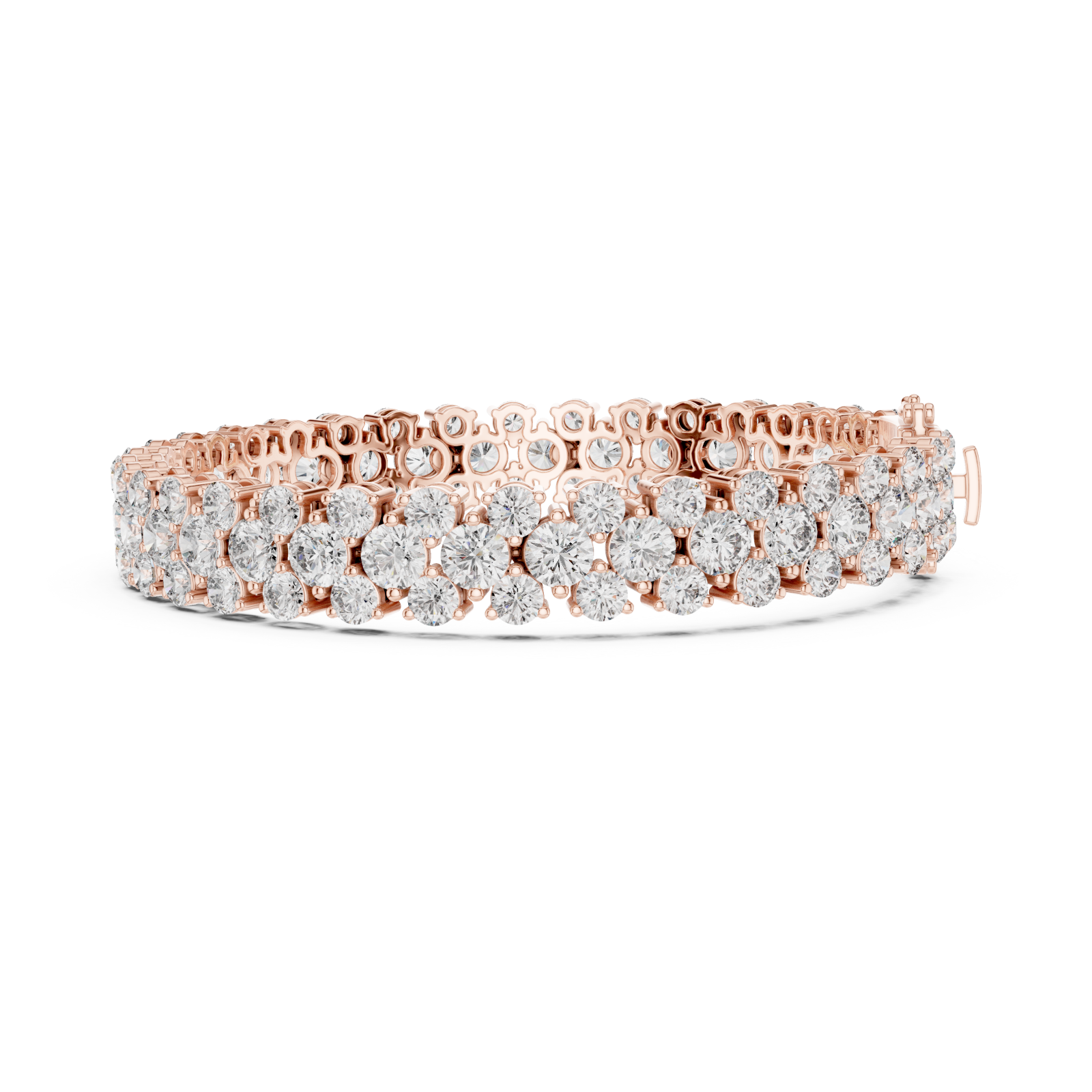  Rose Gold Opal Mist Radiant Bracelet Side View