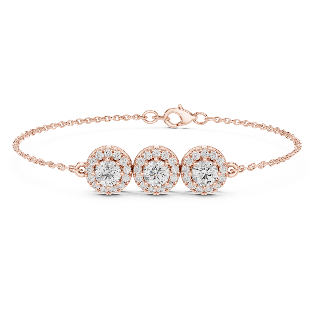  Rose Gold Eternal Muse Signature Three Motif Bracelet Right View