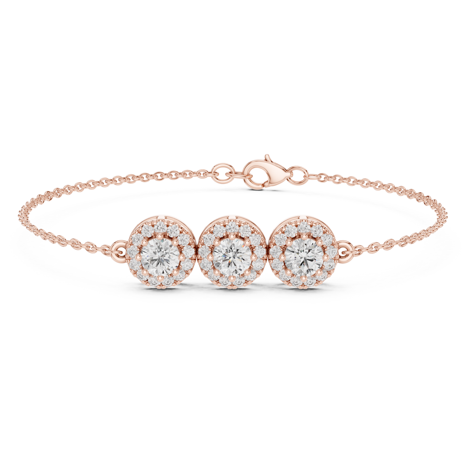  Rose Gold Eternal Muse Signature Three Motif Bracelet Right View