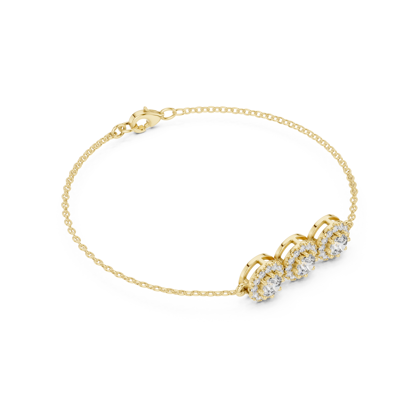  Gold Eternal Muse Signature Three Motif Bracelet Front View