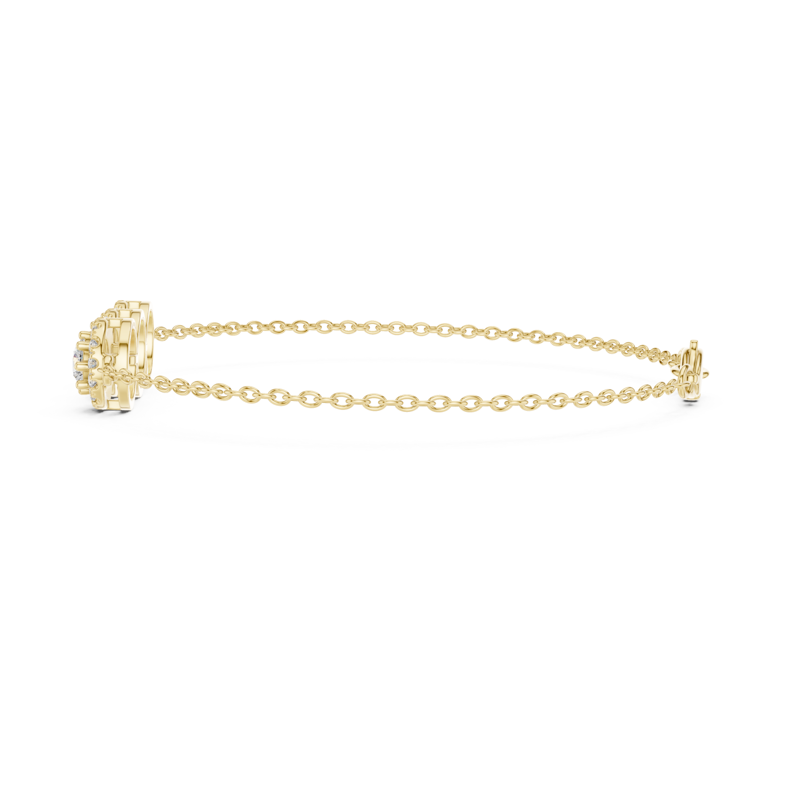  Gold Eternal Muse Signature Three Motif Bracelet Side View