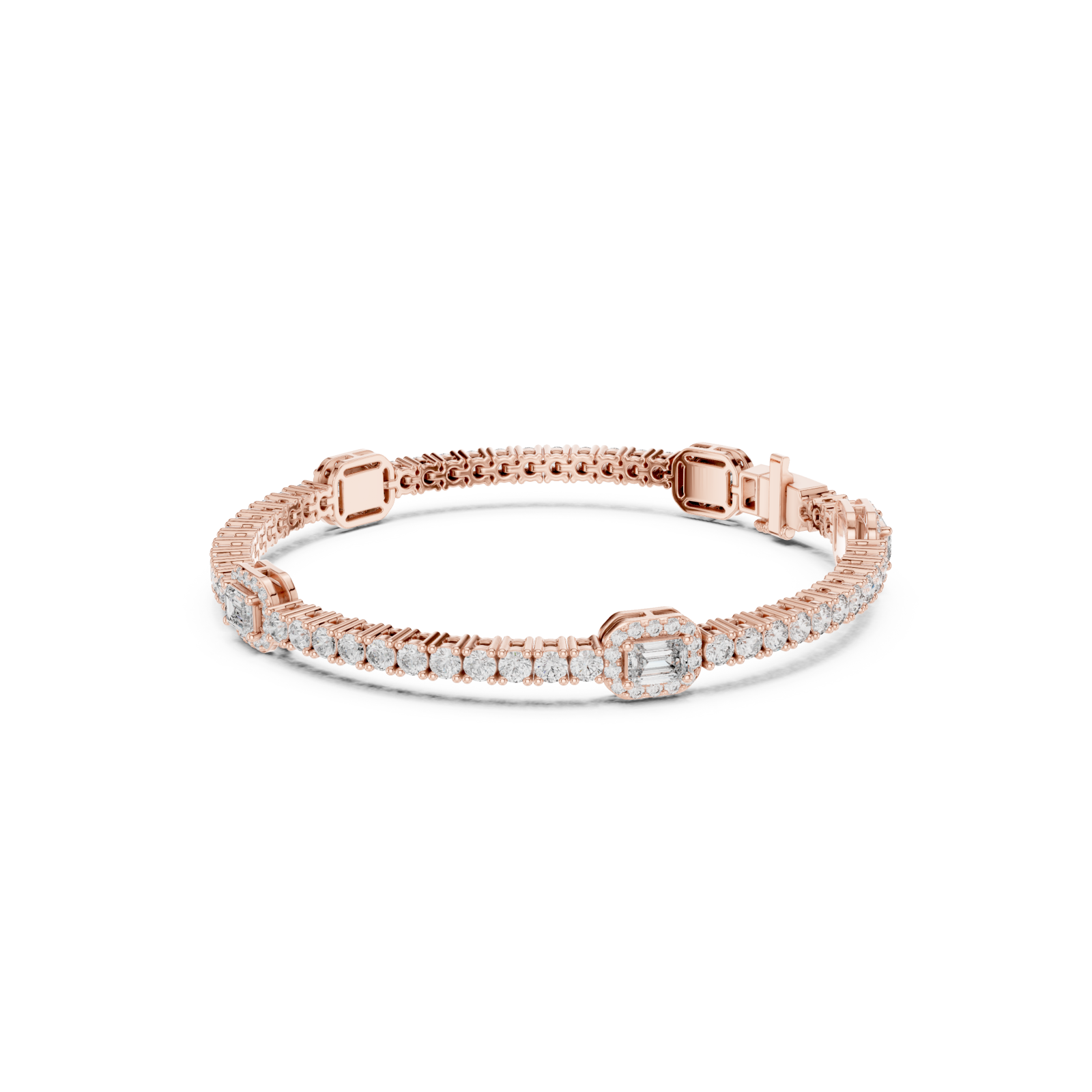  Rose Gold Twilight Vow Elegant Band Left View