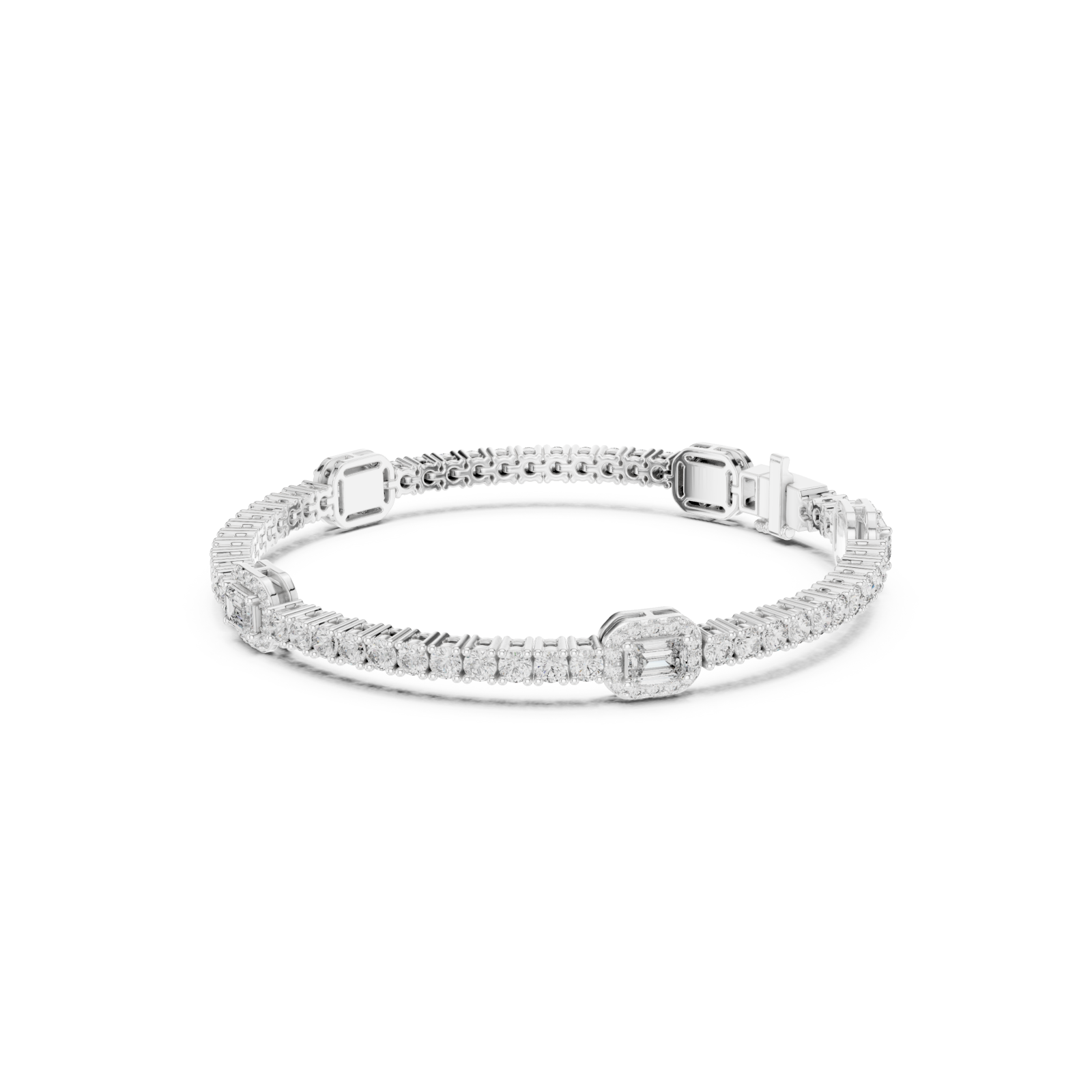  White Gold Twilight Vow Elegant Band Left View