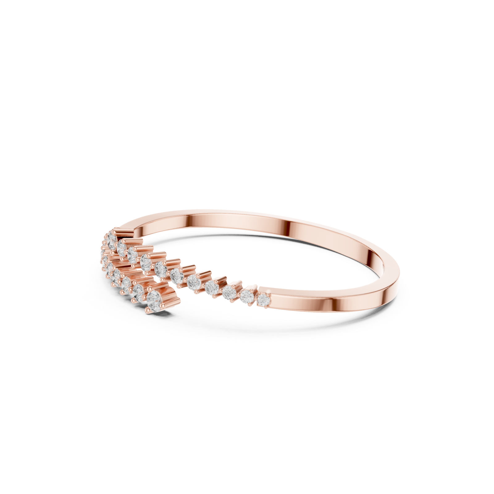 Rose Gold Eternal Gleam Signature Wrap Bracelet Left View