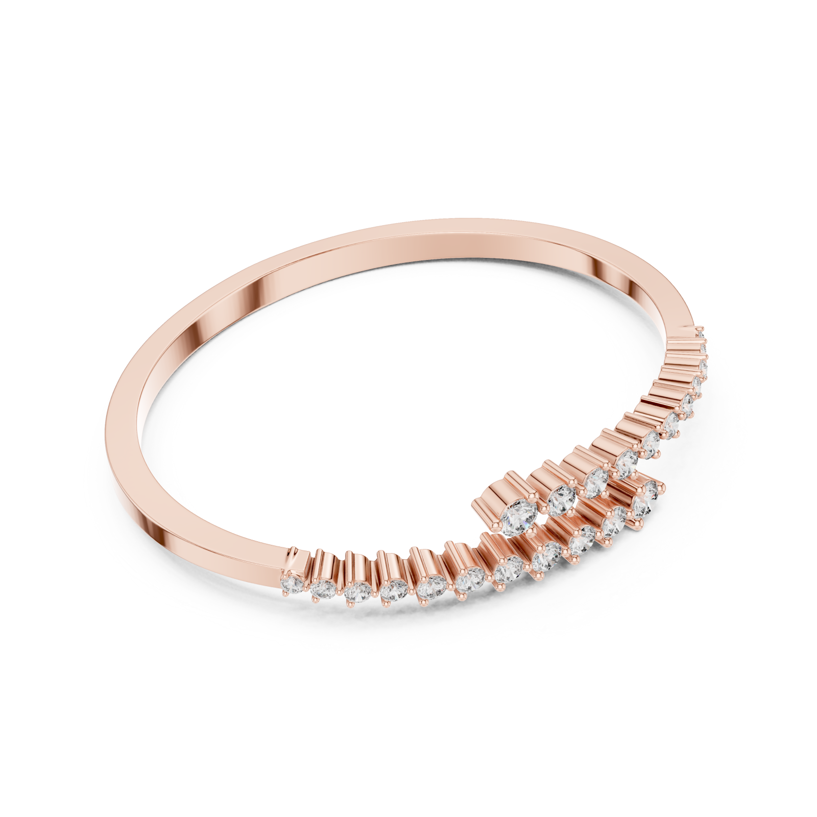  Rose Gold Eternal Gleam Signature Wrap Bracelet Front View