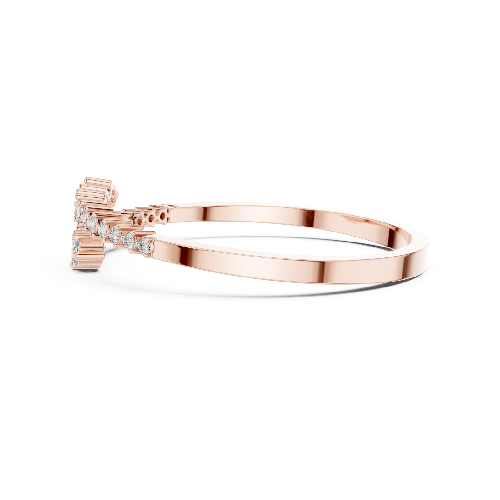 Rose Gold Eternal Gleam Signature Wrap Bracelet Side View