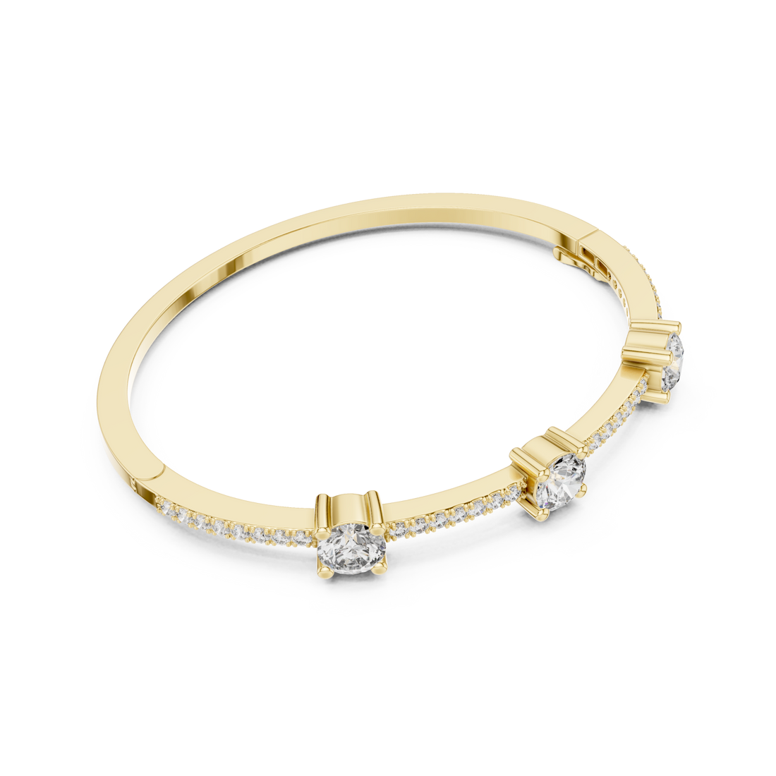 Gold Modern Harmony Radiant Cuff Right View